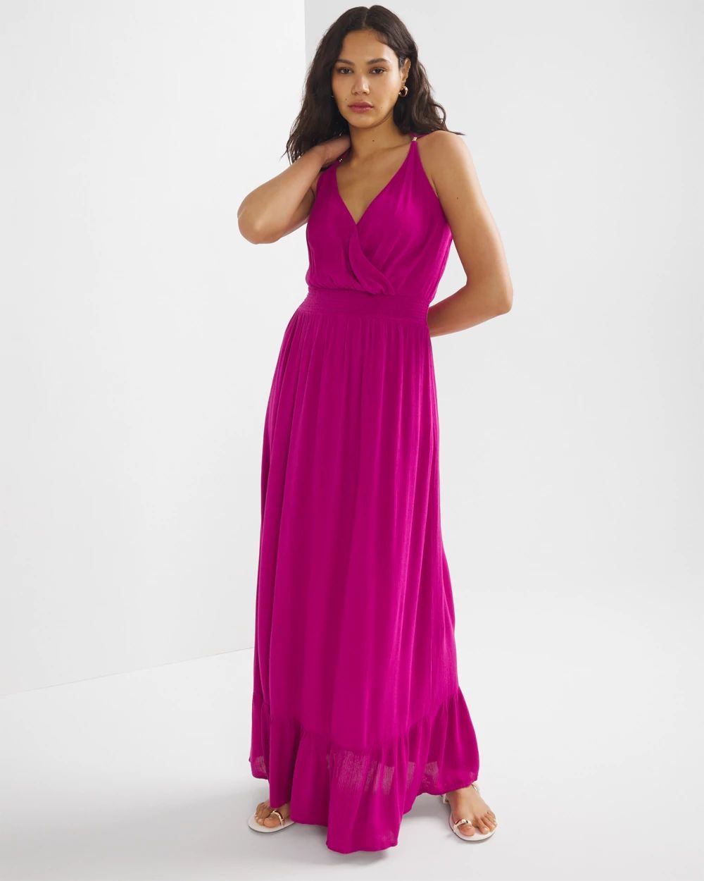 Ruffle swim cover up discount